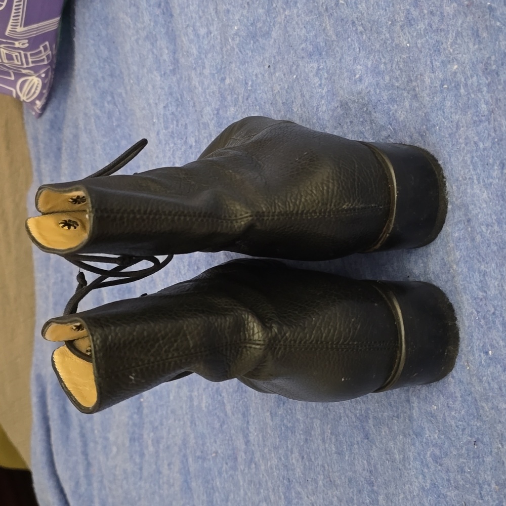 Varda black pebbled grain all leather ankle boots - Picture 4 of 10